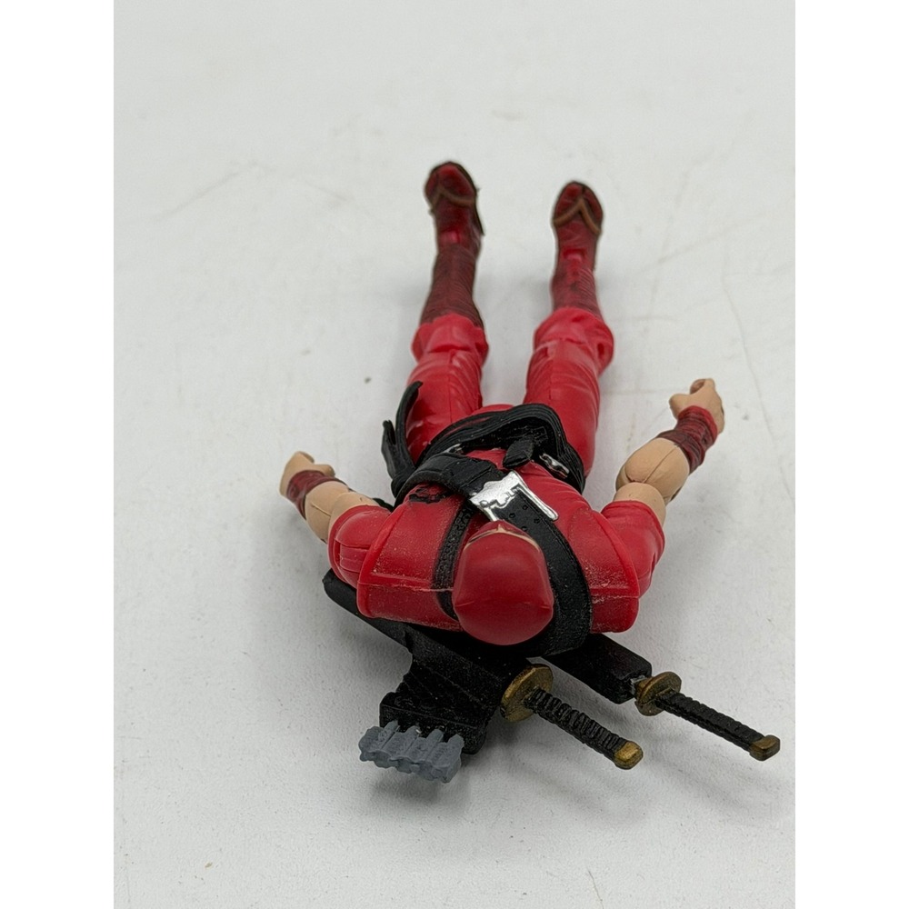 2007 G.I. Joe 25th Anniversary Red Ninja v2 100% Complete Stand Hasbro 3.75" - Picture 9 of 16
